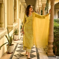 Neha Collection Beautiful 3-Piece Salwar Kameez With Dupatta - XL