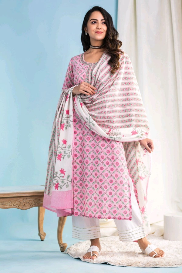 Neha Collection Beautiful 3-Piece Salwar Kameez With Dupatta - L