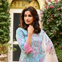 Neha Collection Beautiful 3-Piece Salwar Kameez With Dupatta  - L
