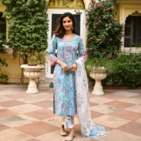 Neha Collection Beautiful 3-Piece Salwar Kameez With Dupatta  - L