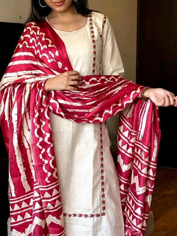 Neha Collection Beautiful 3-Piece Salwar Kameez With Dupatta 51 - Red, XXL