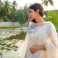 Neha Collection ach-white gown With Dupatta  - XXL, White