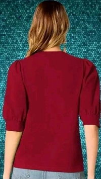Neha Collection Women Regular Fit Top - S, Maroon