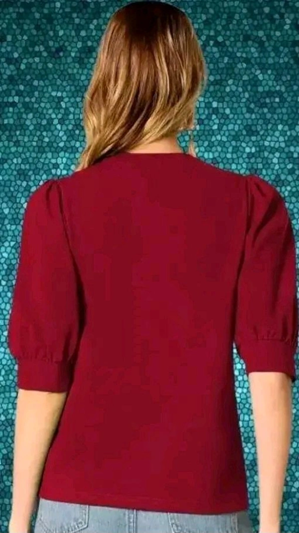 Neha Collection Women Regular Fit Top - S, Maroon