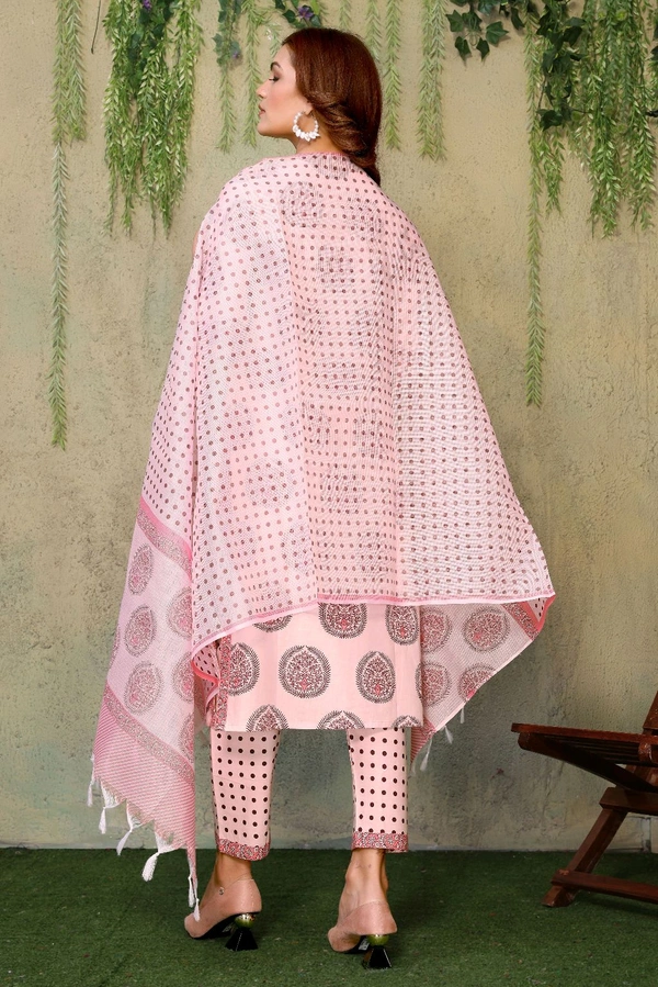 Neha Collection Salwar Kameez with Coordinating Dupatta - Sundown, M