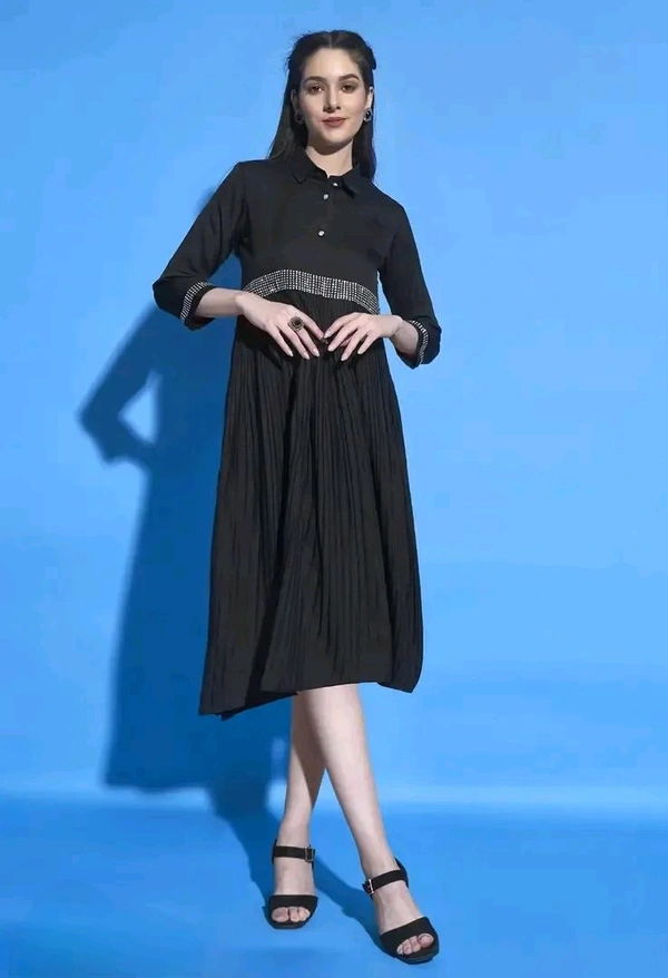 Neha Collection midi Dresses for Women - Black, XXL