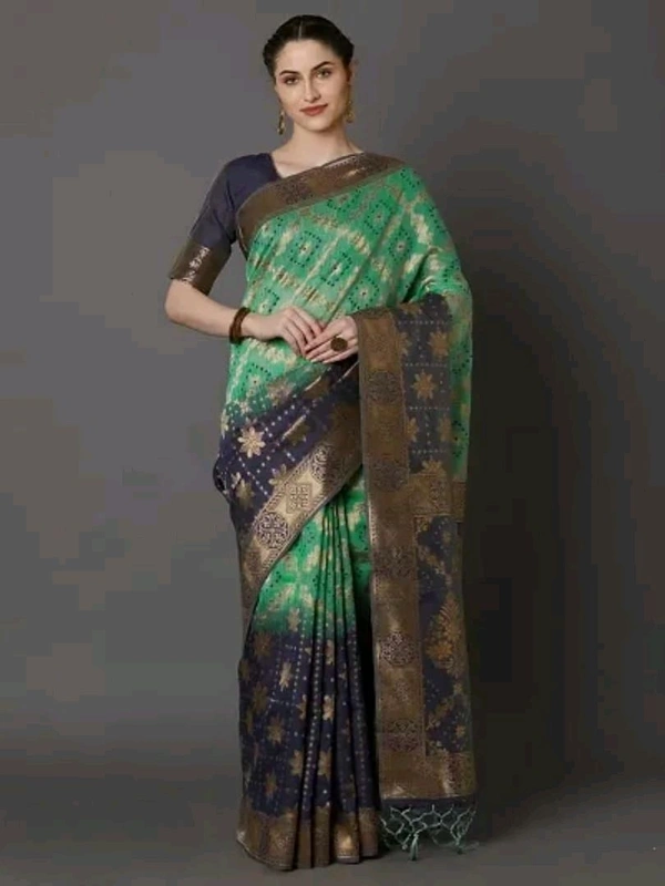 Banarasi Silk  Banarasi Cotton Silk Saree with Blouse piece