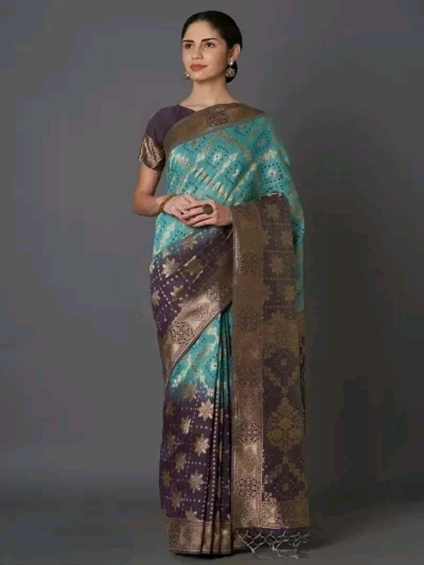 Banarasi Silk  Banarasi Cotton Silk Saree with Blouse piece
