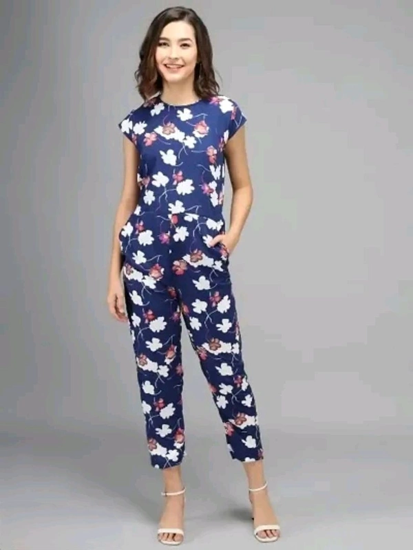 Neha Collection Stylish Crepe One-piece Jumpsuits for Women - L