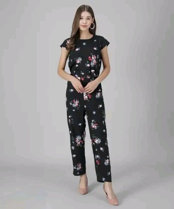 Neha Collection Stylish Crepe One-piece Jumpsuits for Women - L