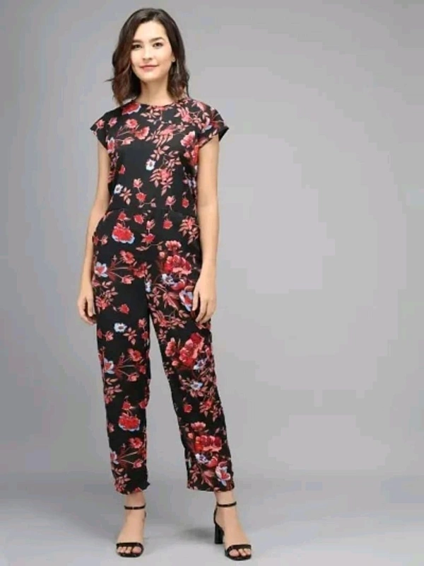 Neha Collection Stylish Crepe One-piece Jumpsuits for Women - XL