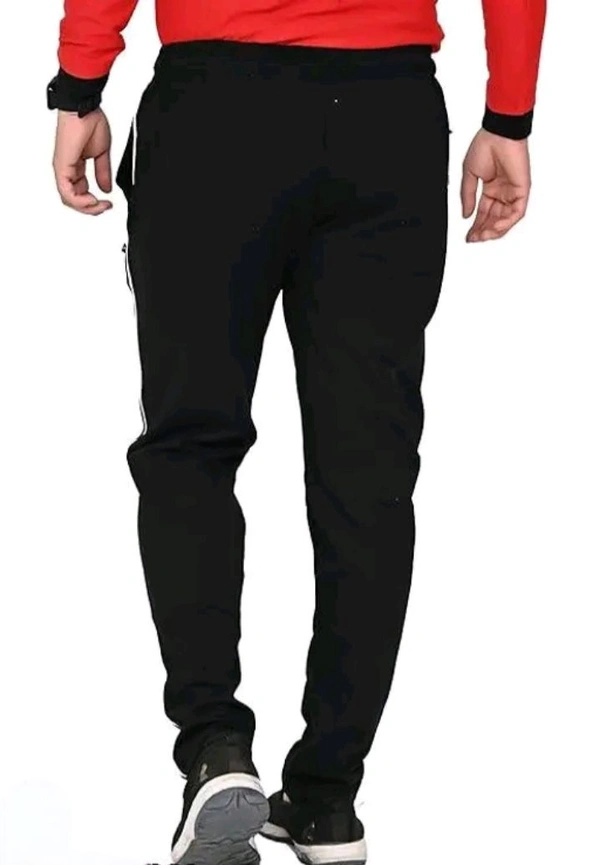 Neha Collection Men's Casual Trackpants - Everyday Comfort - Black, 28