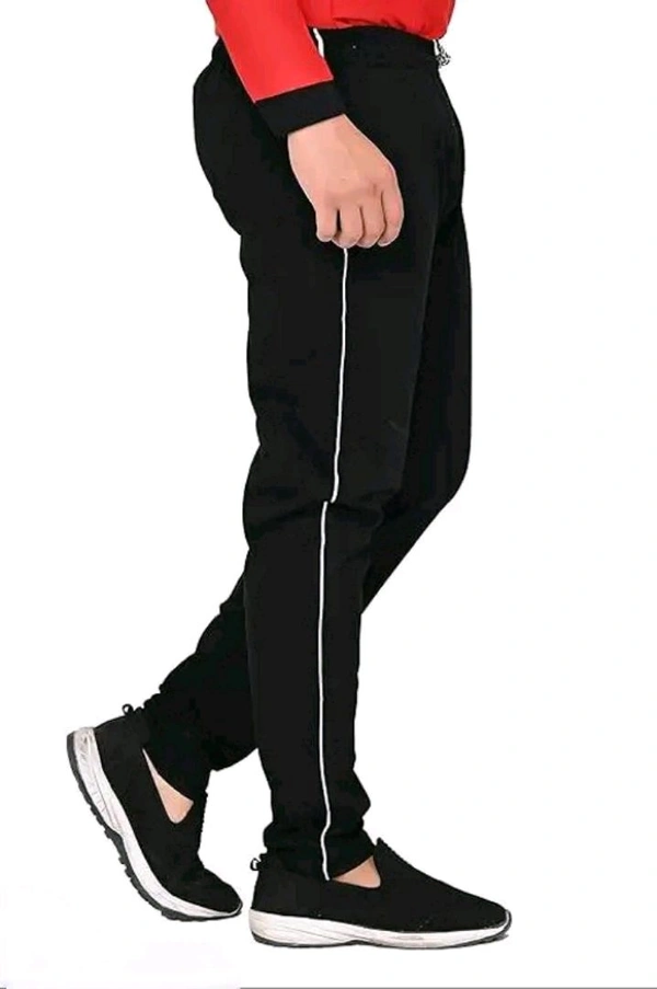Neha Collection Men's Casual Trackpants - Everyday Comfort - Black, 28