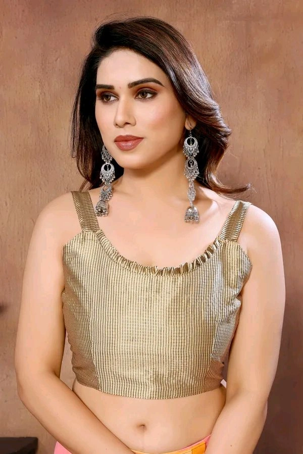 Neha Collection Multicolour Ready To Wear Georgette Saree With Blouse 