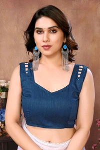 Neha Collection Multicolour Ready To Wear Georgette Saree With Blouse 