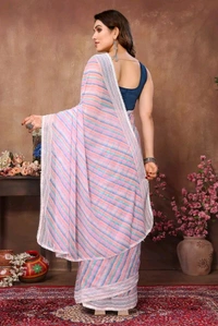 Neha Collection Multicolour Ready To Wear Georgette Saree With Blouse 