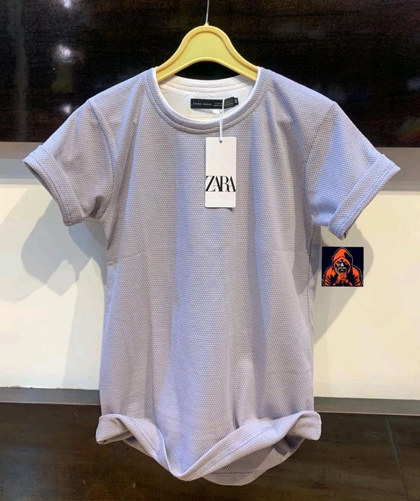 Zara Men's Popcorn T-Shirts - XXL, Silver