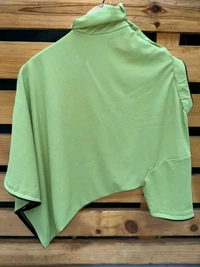 N C Half Sleeve Cotton T-shirt for Men - L, Turquoise