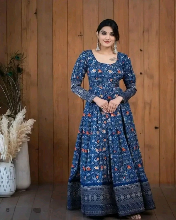 Neha Collection Georgette Gown For Women  - XL