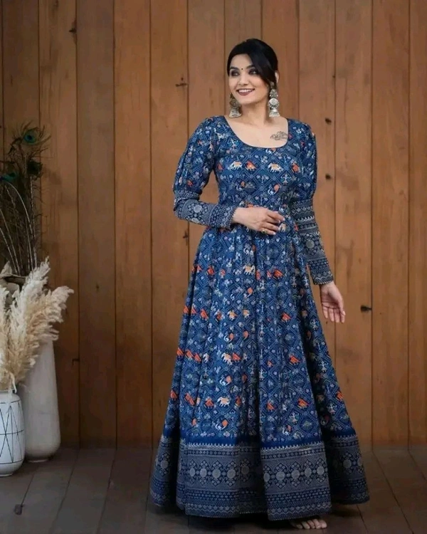Neha Collection Georgette Gown For Women  - XL