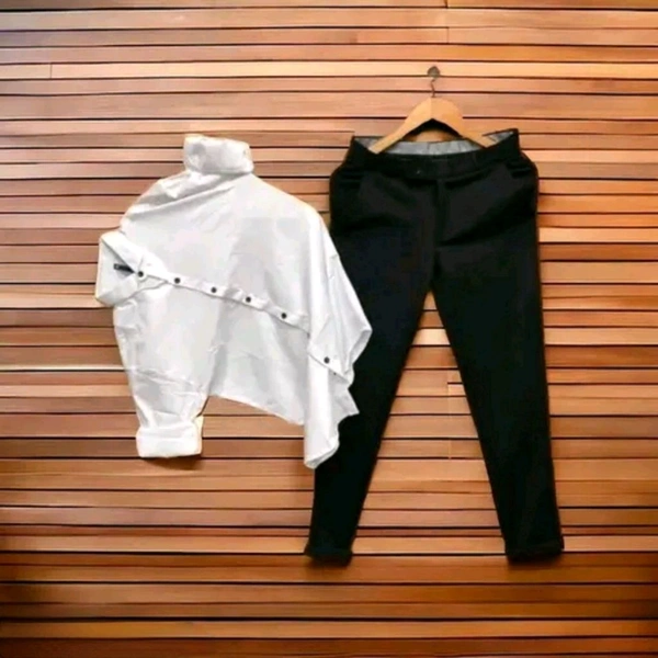 N C Cotton Shirt And Lycra Pant For Man - XL/34