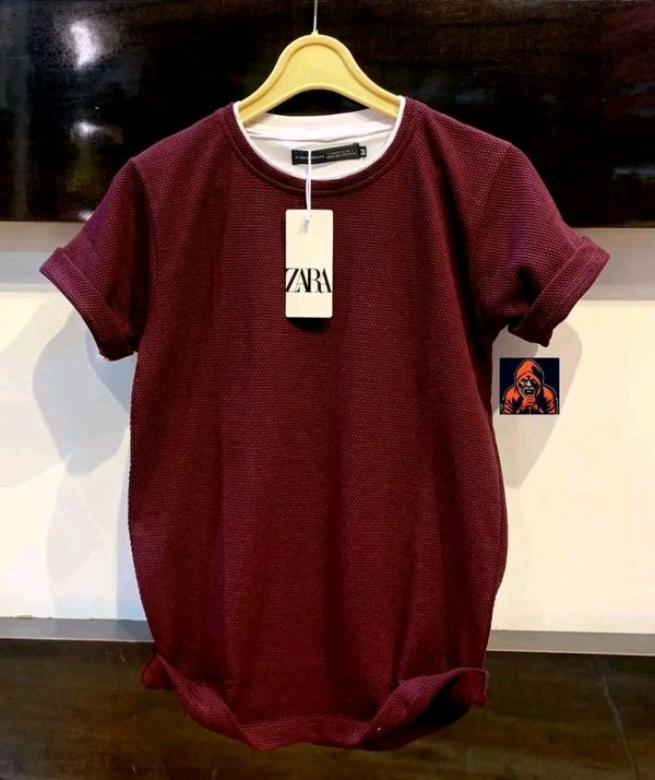 Zara Men's Popcorn T-Shirts - XXL, Brown