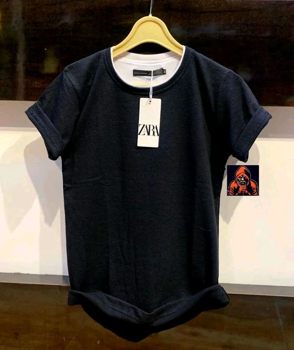 Zara Men's Popcorn T-Shirts - M, Black