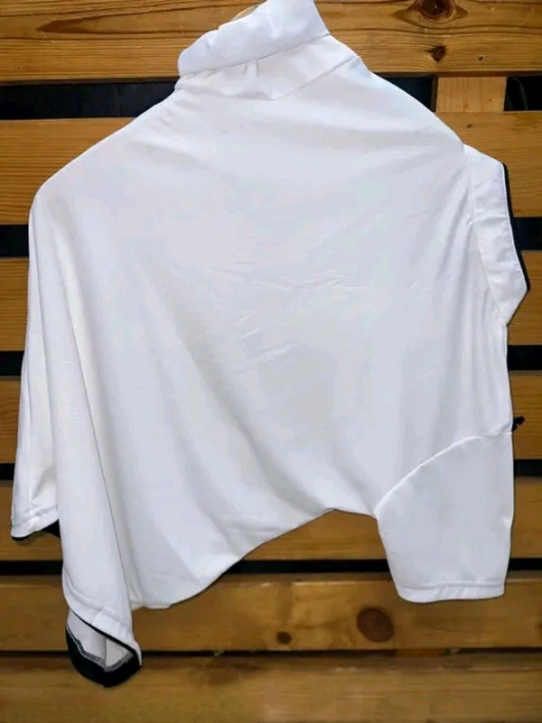 N C Half Sleeve Cotton T-shirt for Men - L, White