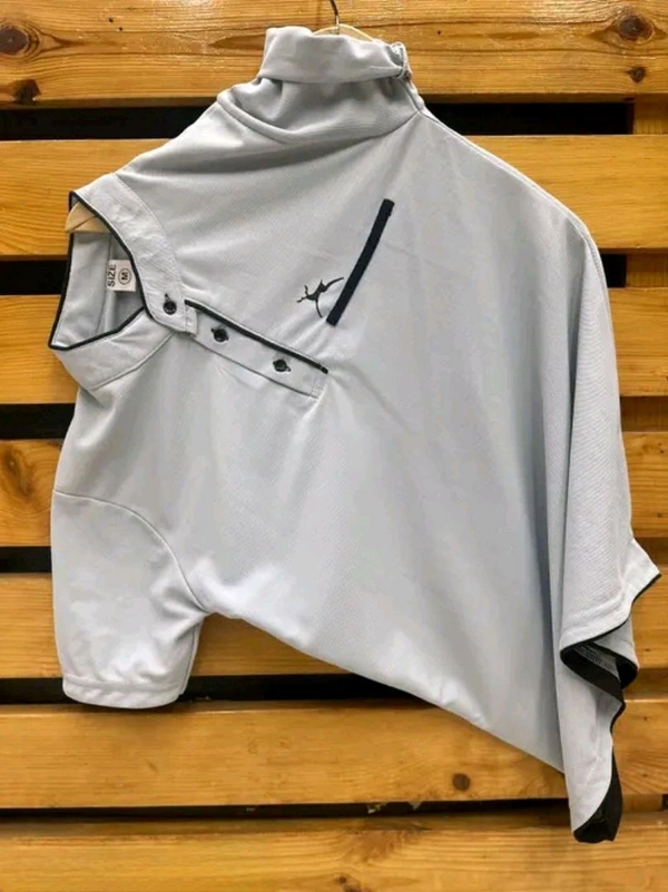N C Half Sleeve Cotton T-shirt for Men - M, Gray