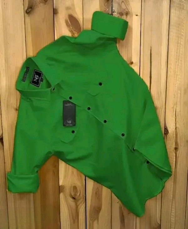 Neha Collection Double Pocket Green Casual Shirt For Men - L