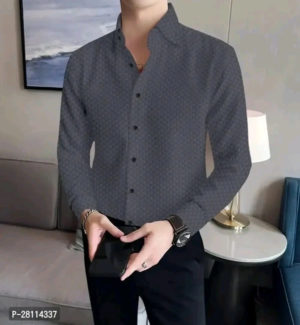 TorontoCN Men Regular Fit Popcorn Casual Shirt - XL