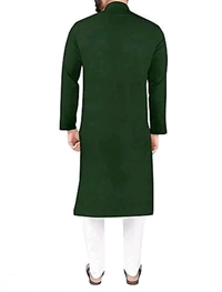 Neha Collection Men Solid Cotton Blend Kurta - L
