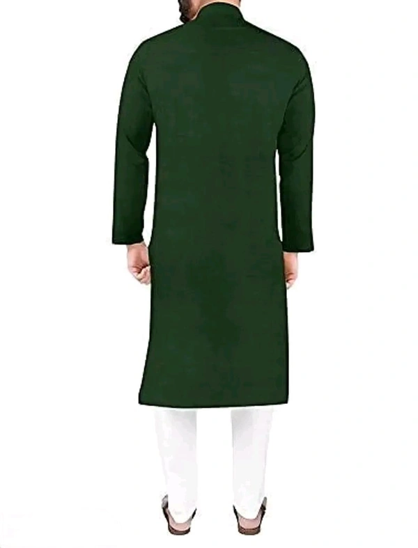 Neha Collection Men Solid Cotton Blend Kurta - L