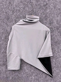 N C Men Solid Round Neck Cotton Blend T-Shirt - L, A