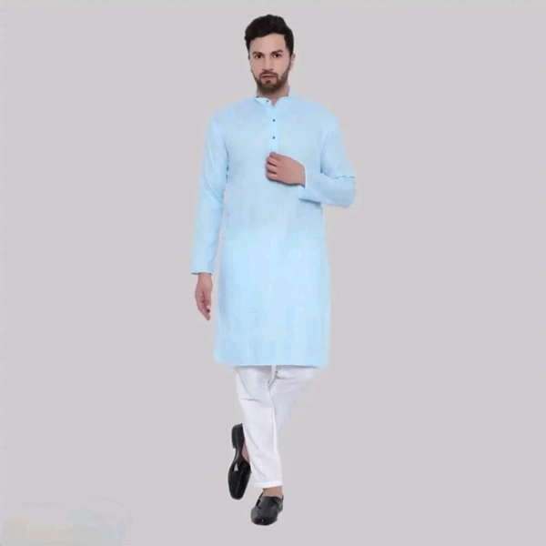 N C Mens Casual Cotton Kurta Pyjama Set - L