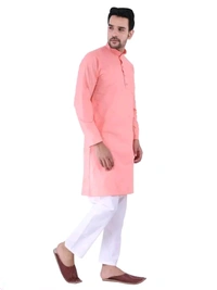 N C Mens Casual Cotton Kurta Pyjama Set - L
