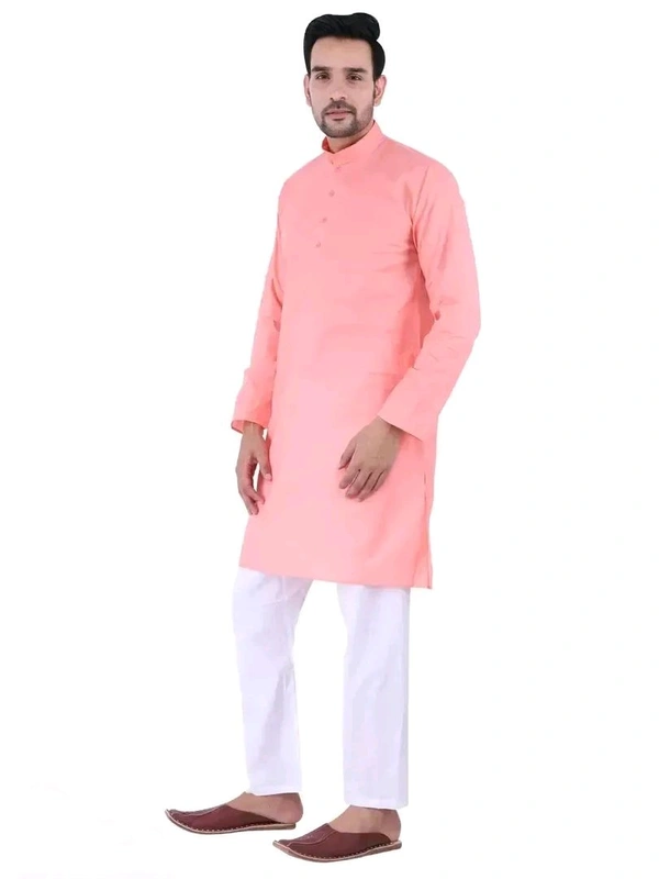 N C Mens Casual Cotton Kurta Pyjama Set - L