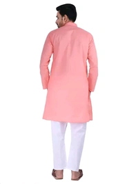 N C Mens Casual Cotton Kurta Pyjama Set - L