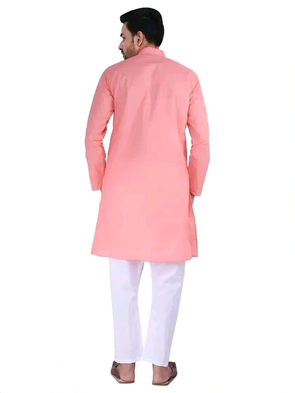 N C Mens Casual Cotton Kurta Pyjama Set - L