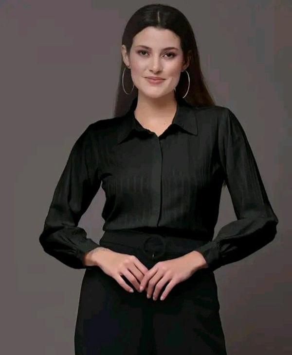 Women's Casual Black  Shirt