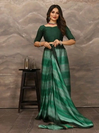Neha Collection ready to wear double shaded Butter Silk saree With Blouse 