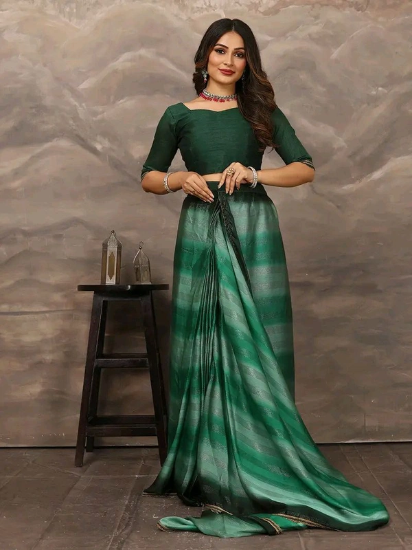 Neha Collection ready to wear double shaded Butter Silk saree With Blouse 