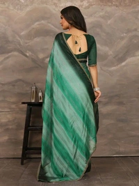 Neha Collection ready to wear double shaded Butter Silk saree With Blouse 