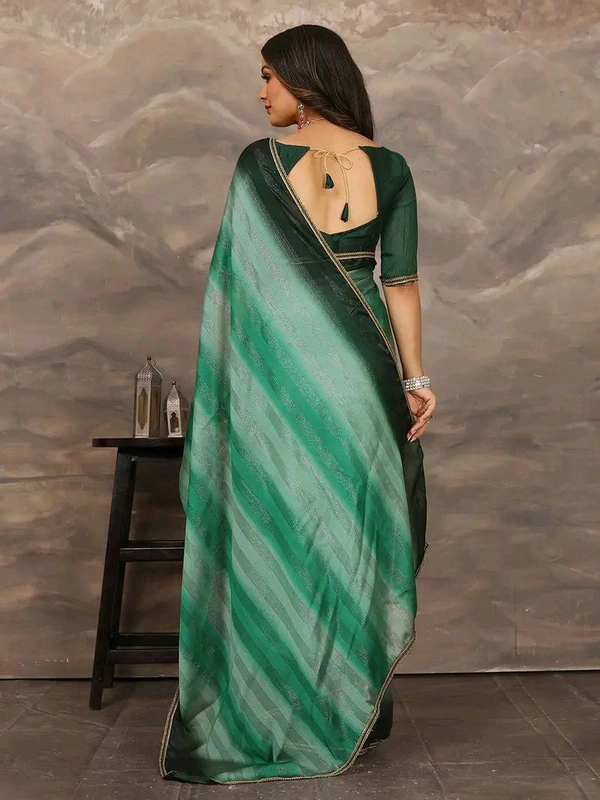 Neha Collection ready to wear double shaded Butter Silk saree With Blouse 