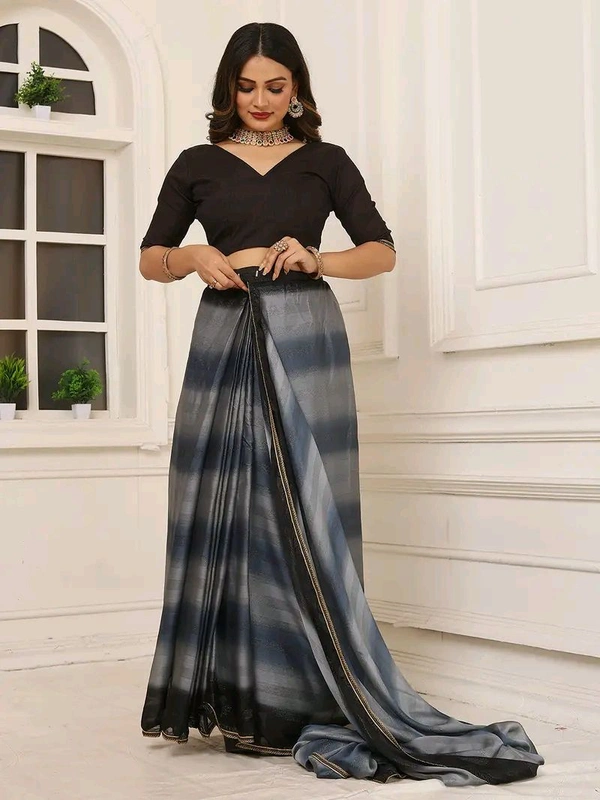 Neha Collection ready to wear double shaded Butter Silk saree With Blouse 