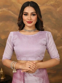 Neha Collection Ready To Wear Lavender Draped Saree with blouse
