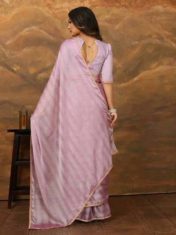 Neha Collection Ready To Wear Lavender Draped Saree with blouse