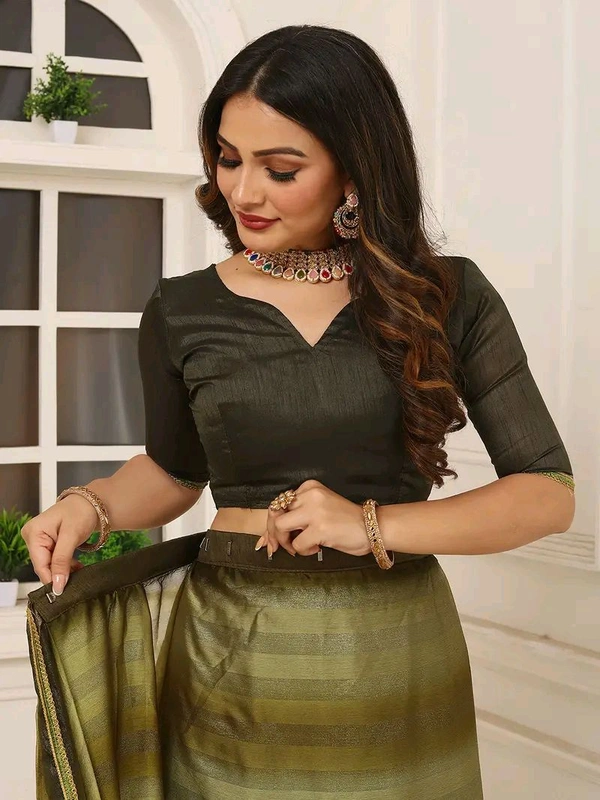 Neha Collection ready to wear double shaded Butter Silk saree With Blouse 