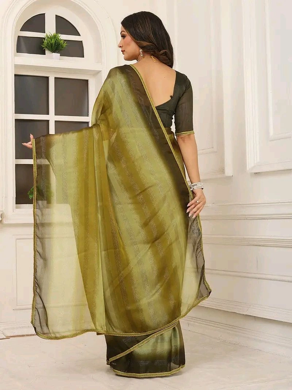 Neha Collection ready to wear double shaded Butter Silk saree With Blouse 