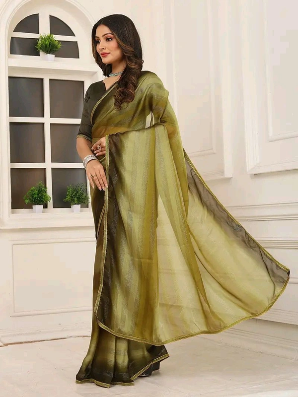 Neha Collection ready to wear double shaded Butter Silk saree With Blouse 